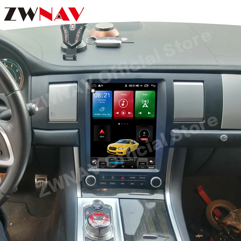 Tesa- Screen Android 12 Car Multimedia Player For JAGUAR XF 2004 2005 2006 2007 2008-2015 GPS Navi Carplay Auto Stereo Head Unit