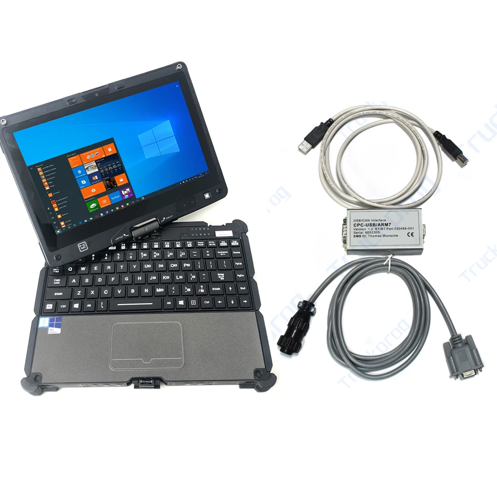 Getac كمبيوتر محمول لتويوتا BT خدمة TruckCom USB/CAN واجهة CPC-USB ARM7 BT 230489-001 المسلسل 8052305 أداة تشخيص الرافعة الشوكية #1