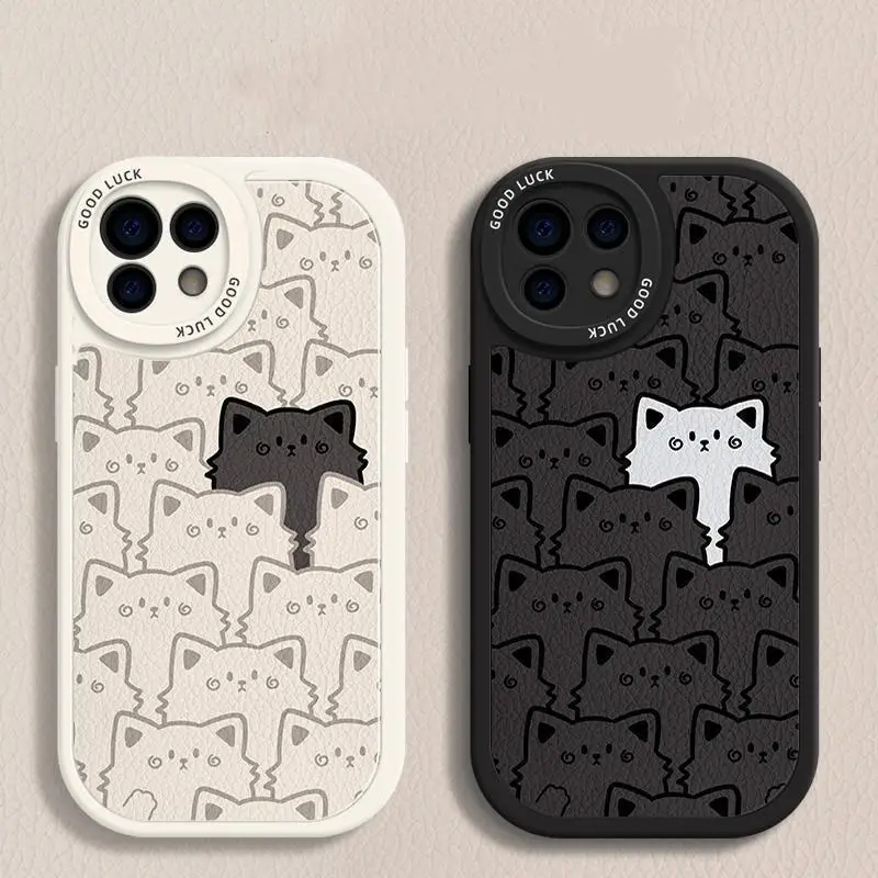 Couple Cute Bear Case for Realme C53 C35 C55 C21Y C25Y C30 C33 C11 2021 C20 C12 C15 C21 5 5S 6 8 10 Pro Plus Lambskin TPU Cover