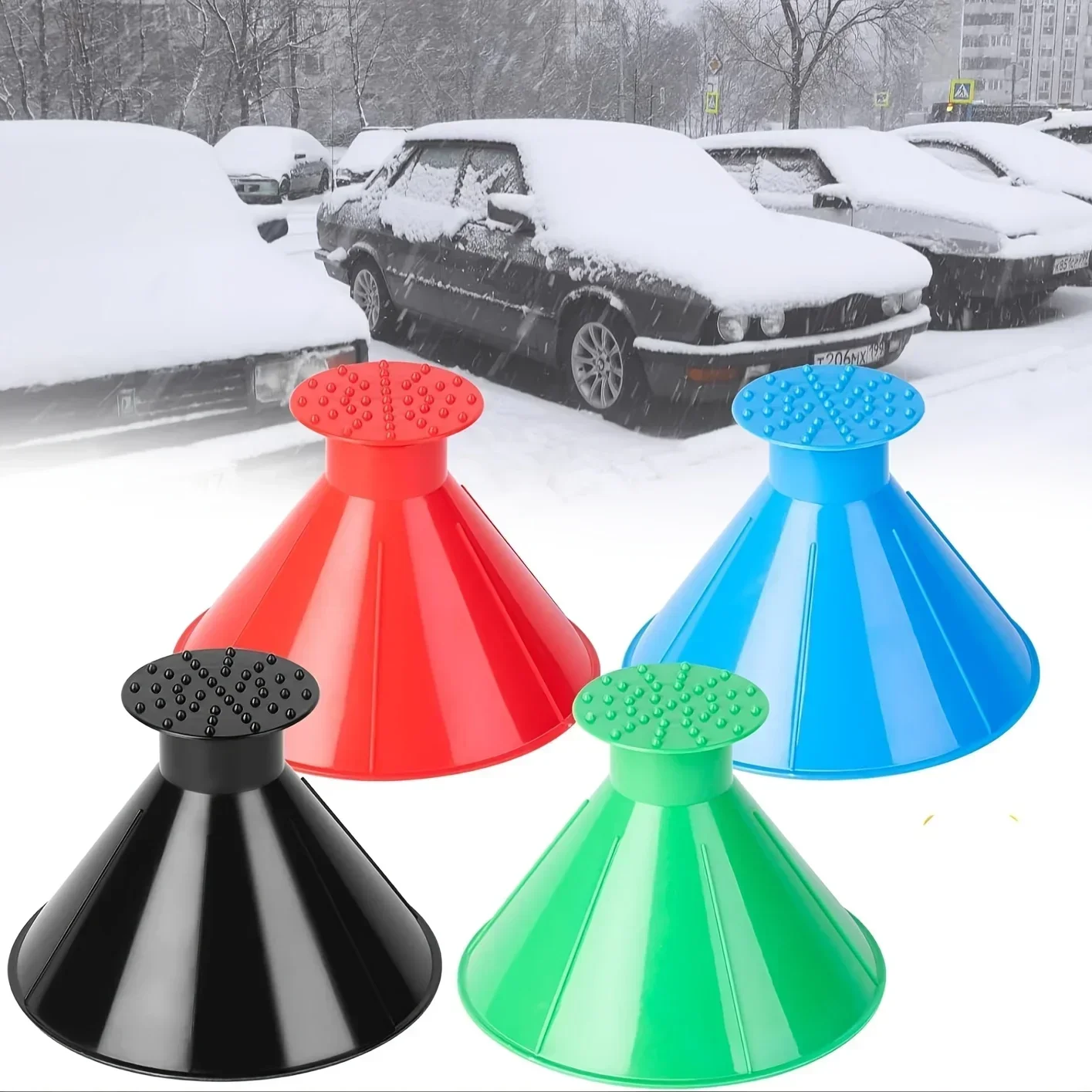 Car Window Windshield Magic Ice Scraper Oil Funnel Snow Shovel Ice Removal Tool Winter Accessories Ice Scraper