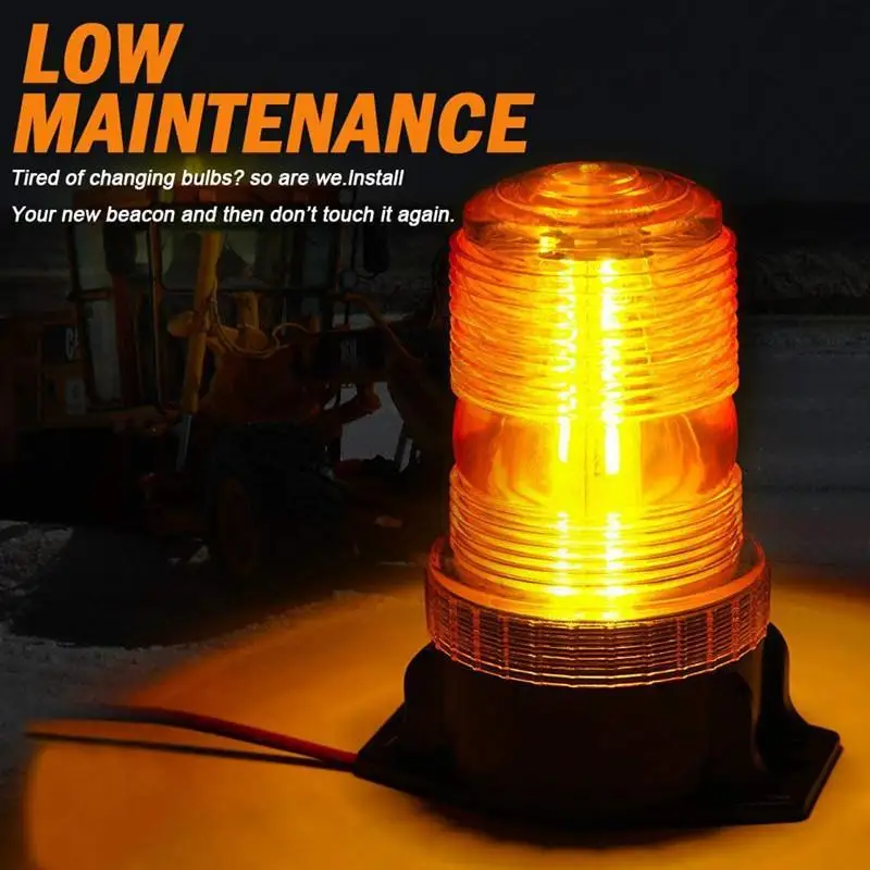 High-power LED Emergency Warning Flashers: Forklifts School Buses Yellow White Red
