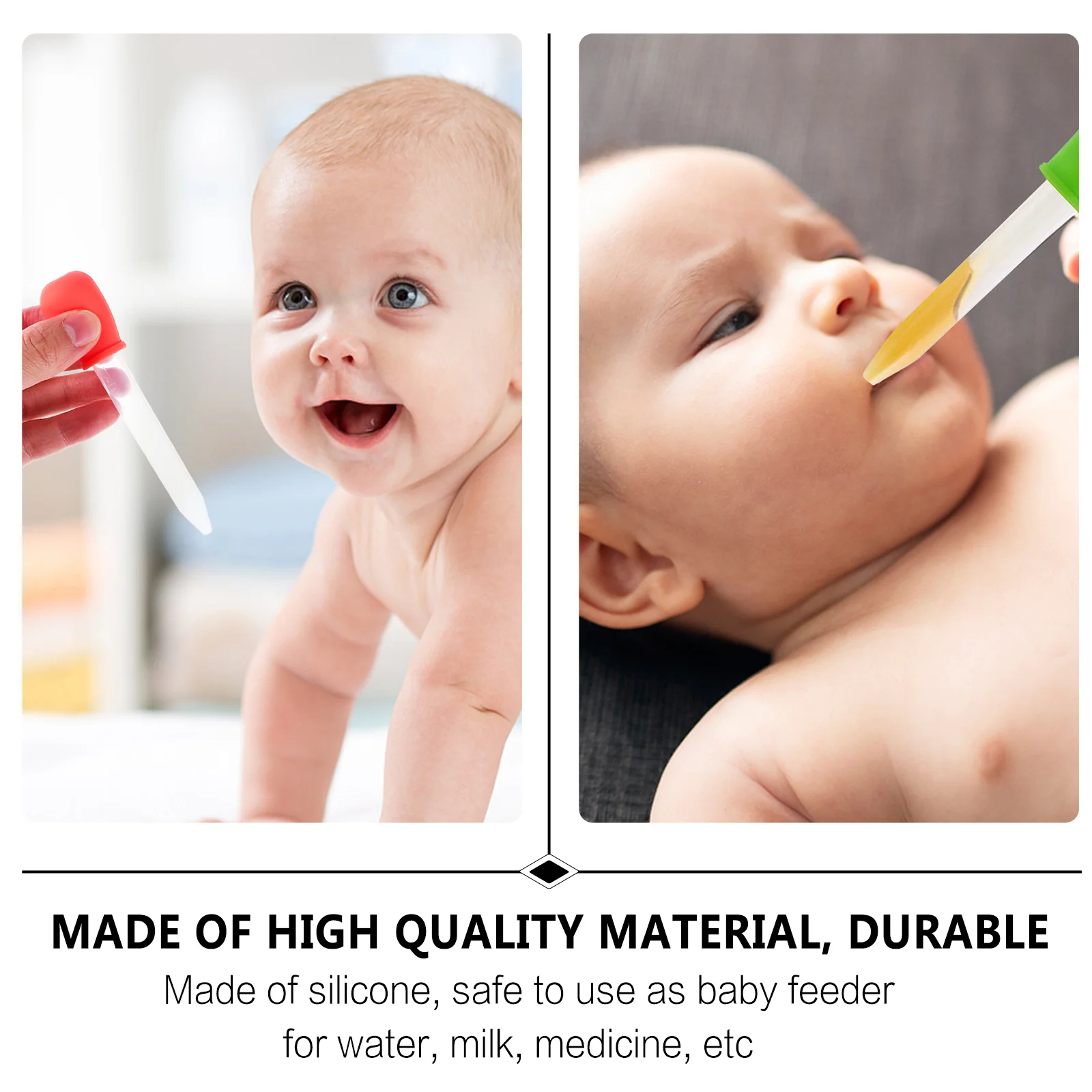 Imagem -05 - Baby Feeding Dropper Bottle Dispenser Feed Water Pipette Medicina Chupeta Sílica Gel Conta-gotas Líquidos 10 Pcs