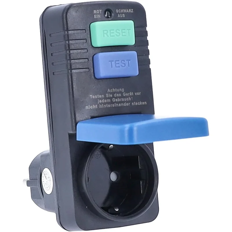 AT21-Secure Connector For Anti-Electric Shock Personal Safety Protection Adapter Plug PRCD Socket FI Circuit Breaker 30Ma EU Plu