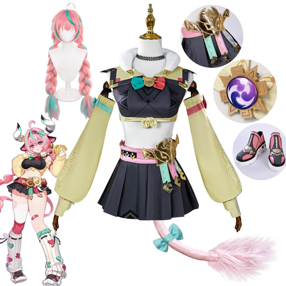 原神　ヴァレサ　コスプレ　衣装　靴付き 原神ヴァレサコスプレ衣装ウィッグ靴 - AliExpress 200000532