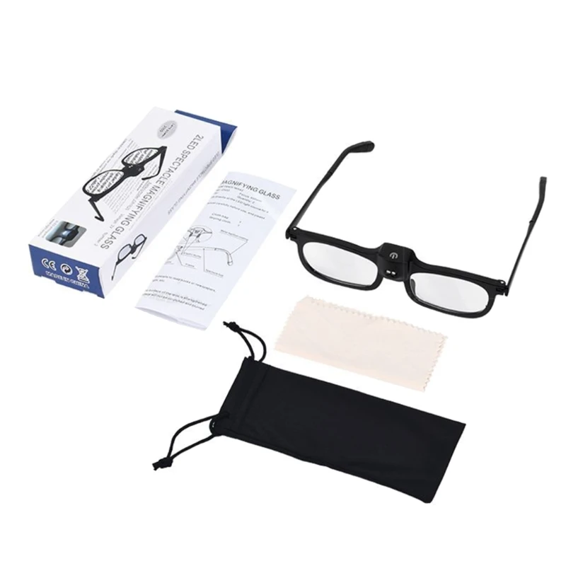 Headband Magnifier-Glasses Eyewear-Magnifying Glasses-with LED-Lights Lamp-Loupe