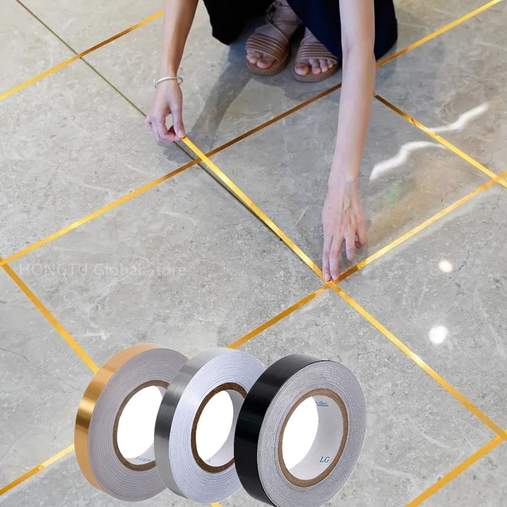 50M Tầng Miếng Dán Chống Thấm Nước Khoảng Cách Băng Dán Niêm Phong Dải Cho Thềm Trần Đồ Nội Thất Viền Trang Trí Phòng Khách Tự keo Dán