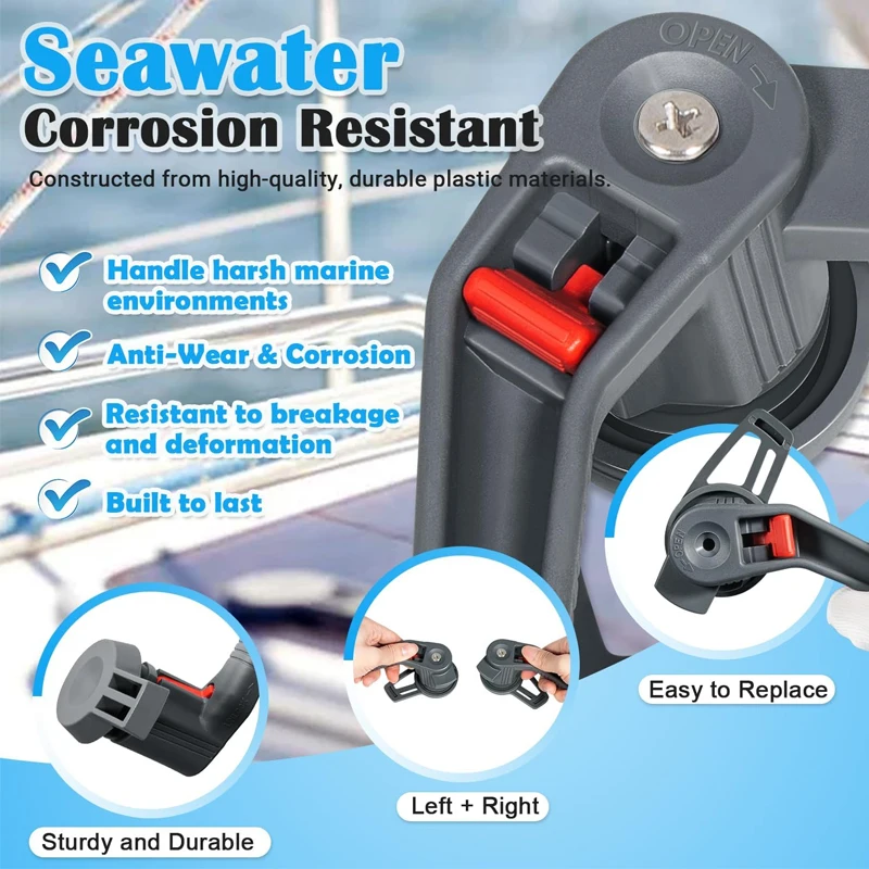 Boat Hatches Large Handle Kit #361680990 Fit for Lewmar Marine Hatches for Ocean, Low Profile (LP), Medium Profile (MP) Series - view 4