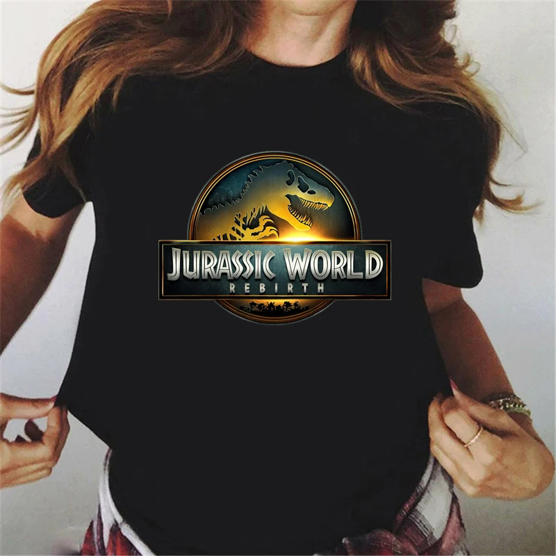 

2025 Jurassic World Rebirth Movie Women T-Shirt,Jurassic Girls T Shirt Clothes ,Dinosaur Shirt, Female Clothing, Summer Tshirt