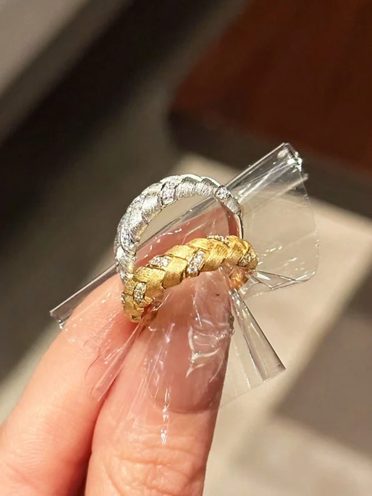 Eleganter Vintage-Zirkonring aus 925er Sterlingsilber für Damen, Verlobung, Hochzeit, Jahrestag, luxuriöser, hochwertiger edler Schmuck – Detail 2