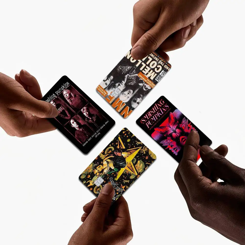 

The Smashing Pumpkins Band Game Anime Sticker Film Skin Cover Case For Small Large No Chip Debit Credit Card Front Side