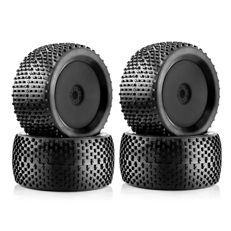 4PCS 1/8 RC Off Road Racing Truck Wheels Tires 17mm Hex Rubber Buggy Tyres for Arrma Typhon 6S Talion 4WD HPI HSP Kyosho TRAXXAS view 4