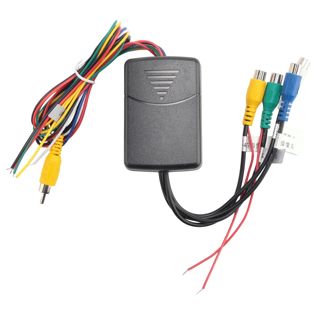 4 Cameras in 1 Video Control Image Combiner Channel Converter Box for Car Driving System Front Rear Left Right Views