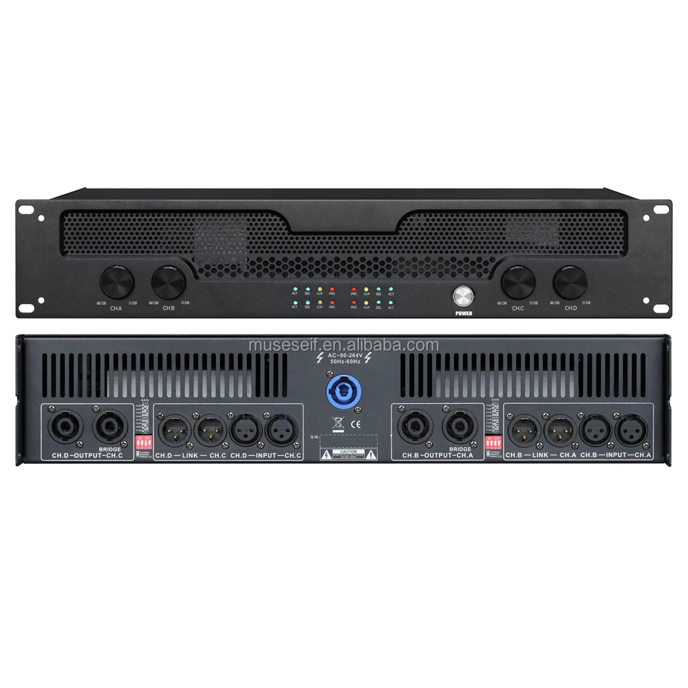 \Hot selling new WG413 4-channel power amplifier digital amplifier 4*1300W professional class D power amplifier suitable for KTV