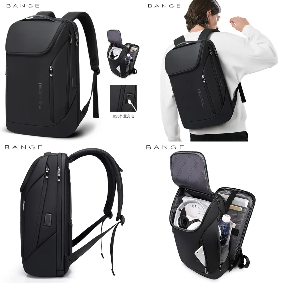 

【Новый стиль】Новый стильный рюкзак BANGE, мужской деловой рюкзак в корейском стиле, вместительный мужской рюкзак для путешествий и ноутбука.