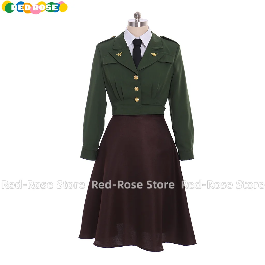 

Пегги Картер Косплей Костюм Армейский Зеленый Униформа Агент Картер Маргарет Военный Костюм Хэллоуин Карнавальная Вечеринка Косплей Наряд