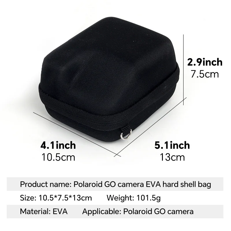 Hard Case for Polaroid Go Instant Mini Camera, Hard Organizer Portable Carry Travel Cover Storage Bag (Black)