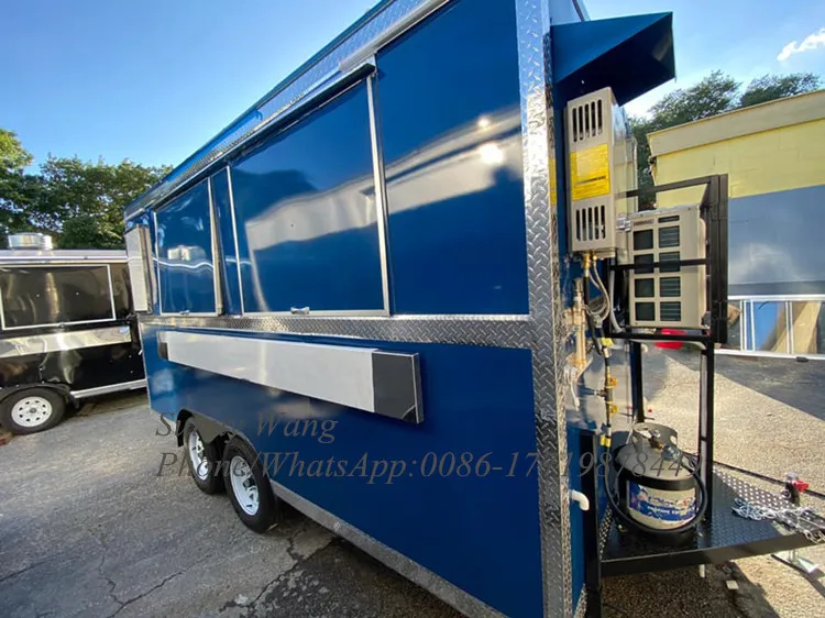 شاحنة طعام متنقلة عربات طعام مقطورات متنقلة شاحنة تقديم الطعام وجبة خفيفة طعام سيارة للبيع