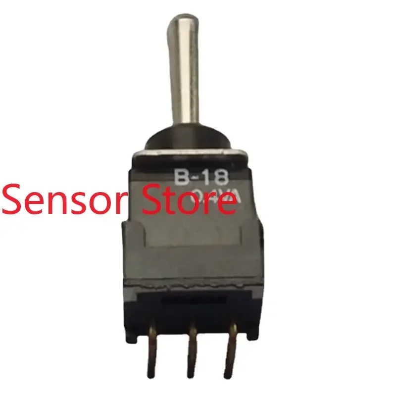 

10PCS B-18 0.4VA Miniature Waterproof Toggle Switch Bent Foot 3Feet 3Gear Double Reset Shake Head