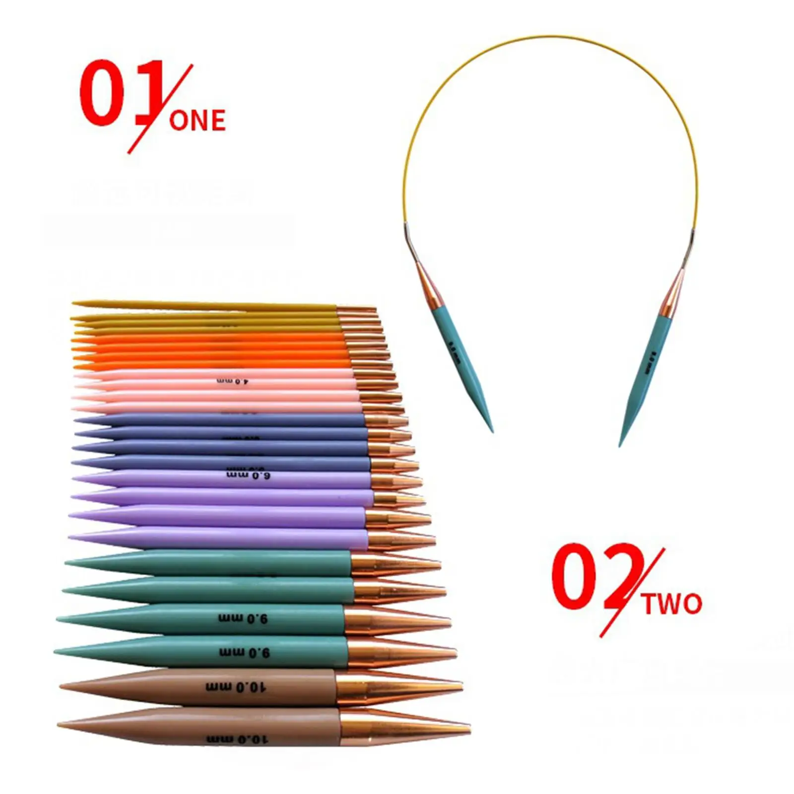13Pairs Circular Knitting Crochet Hooks with Weaving 2.75mm-10mm