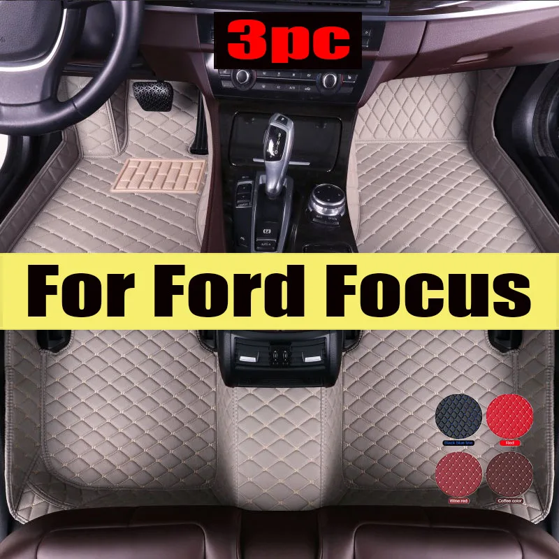 

Car Floor Mats For Ford Focus MK2.5 2006 2007 2008 2009 2010 2011 Auto Foot Pads Automobile Carpet Cover Interior trunk mat