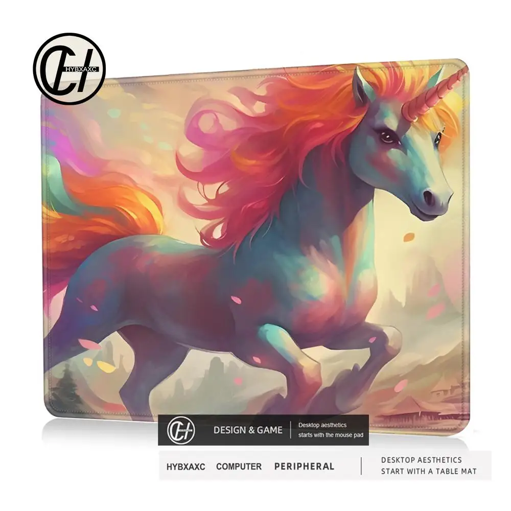 لوحة ماوس صغيرة Kawaii Rainybow Unicorn Speed للكمبيوتر الشخصي وسادات لوحة المفاتيح حصيرة مكتبية ملحقات الألعاب لوحة ماوس منزلية #1