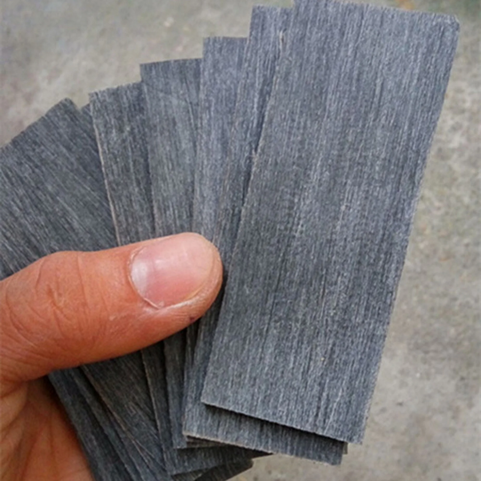 2PCS 8x3cm DIY Knife Handle Material Black Buffalo Horn Slice Plate 2,3,4,5,6,7 mm Thickness Various Handicraft Carving Inlaying