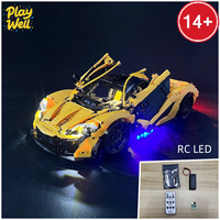 MINISO Led Light for McLaren P1 Super Car Compatible 42172 Home Decor Not Include Building Block (Only Led Light Kit)