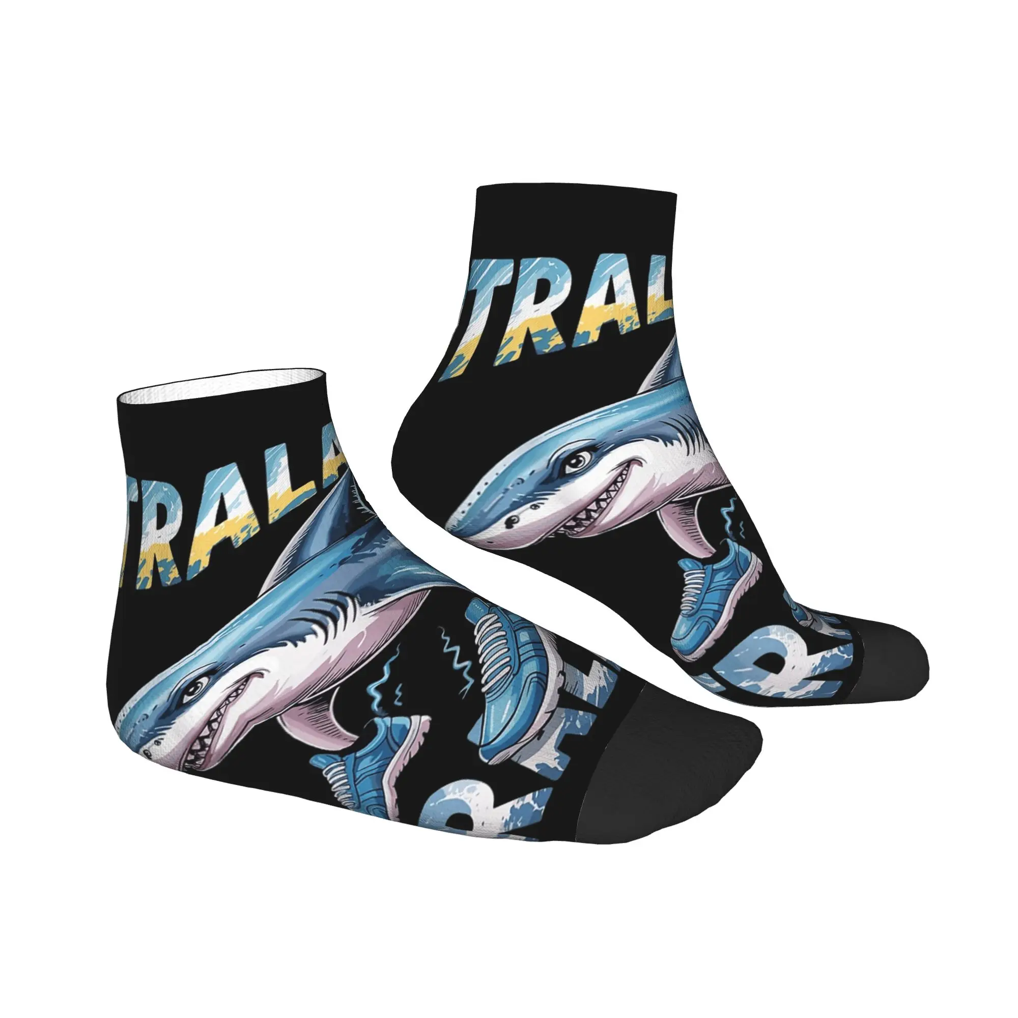 Tralalero Tralala الإيطالية الدماغ Rot الإيطالية Brainrot ميمي الكاحل الجوارب الراحة لينة الجوارب غير رسمية الصيف تسلق عدم الانزلاق جورب