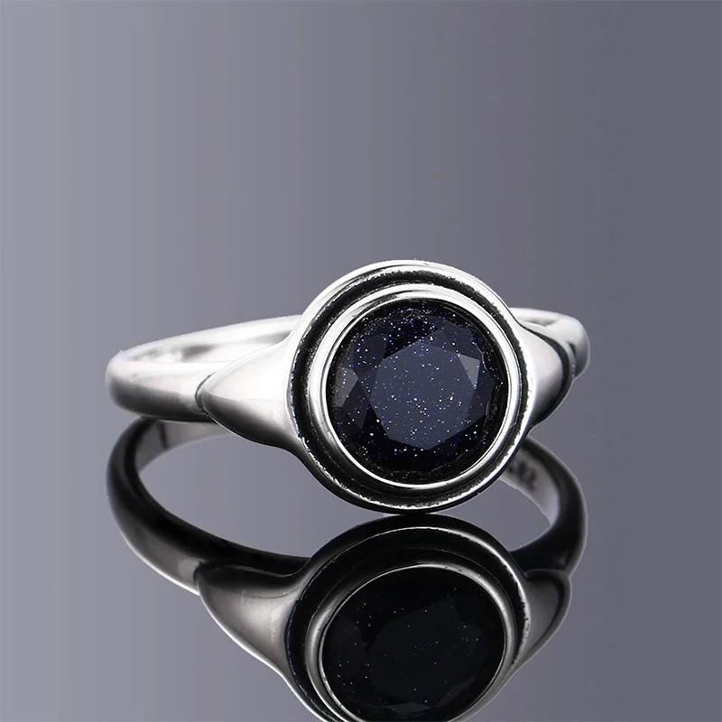 

S925 Silver Jewelry Ring 8mm Color Plated Boutique Jewelry Ring Women Romantic Fashion Party Engagement Valentine's Day Gift