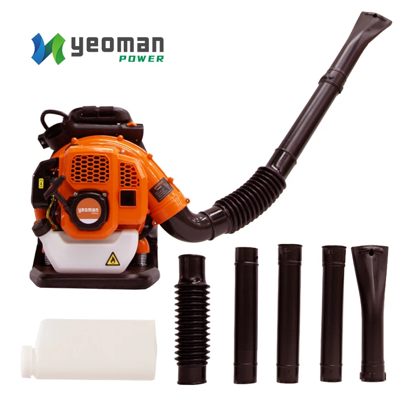 Yeoman Power Industrial & DIY 2-Stroke Air-Cooled Backpack  Blower with 1300ml Fuel Tank for Leaf & Snow