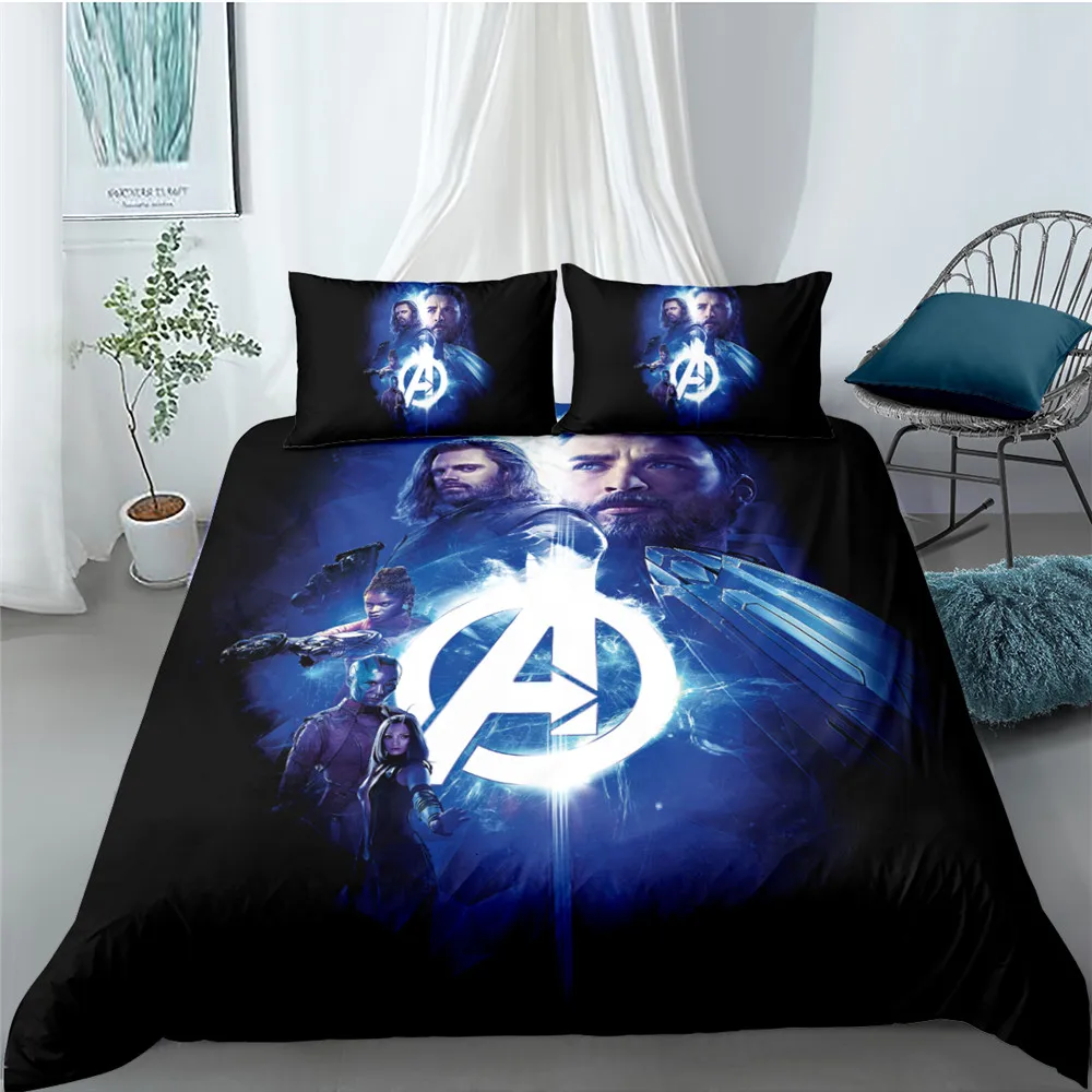 

Disney The Avengers Bedding Sets for Children,Duvet Cover Sets,Superman Quilt Cover Pillowcase,Children Present Gift