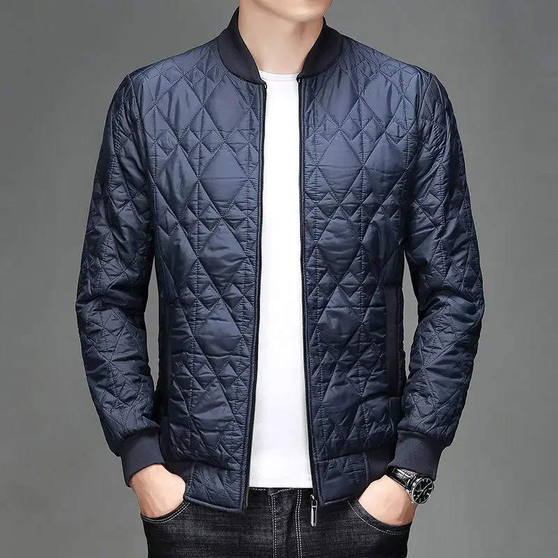 Chaqueta acolchada acolchada para hombre, abrigo negro de invierno para hombre, tendencia 20224, ofertas informales Joker, trabajo, relleno de lujo, entrega rápida, elegante y cálido