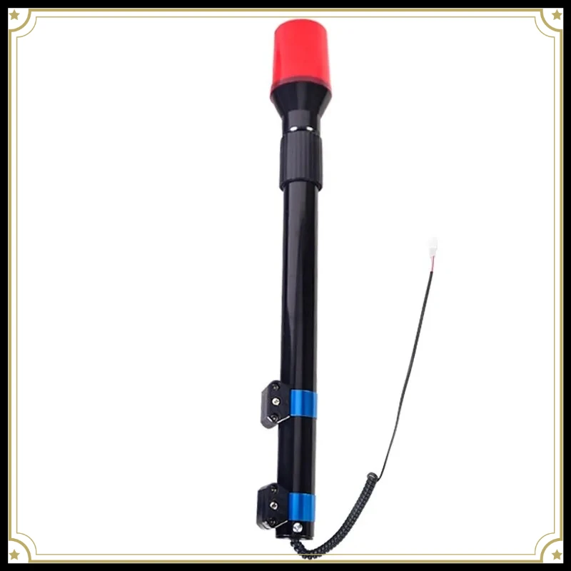 12V LED Long‑Pole Warning Light Red‑Blue Flashing Beacon Lamp for Motorcycle Electric Vehicle Outdoor Patrol Use