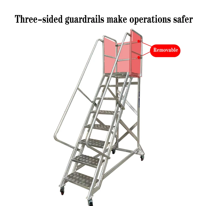 yyhcIndustrial maintenance platform ladder escalator warehouse pickup step walking maintenance platform walkway