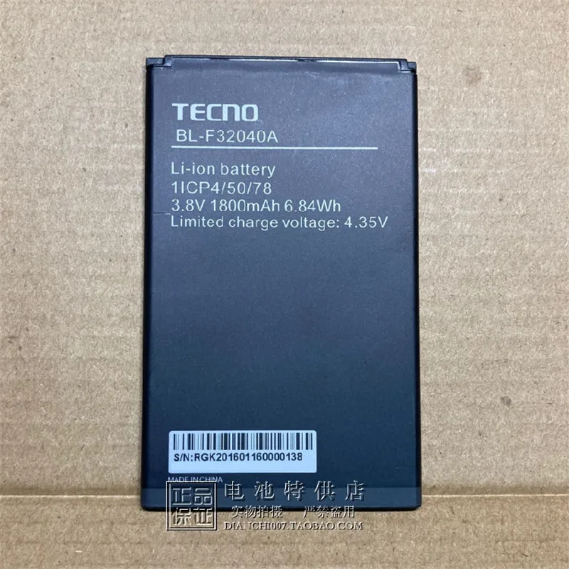 In Stock new production date for TECNO BL-F32040A battery 1800mAh Tracking Number High capacity Long standby time