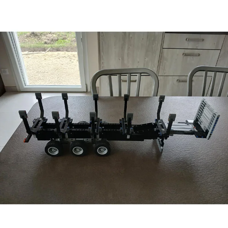 MOC-39874 نموذج مكعبات بناء مقطورة خشبية صغيرة لغابة المدينة الجديدة، 478 قطعة، هدية لعبة عيد ميلاد للأولاد والأطفال