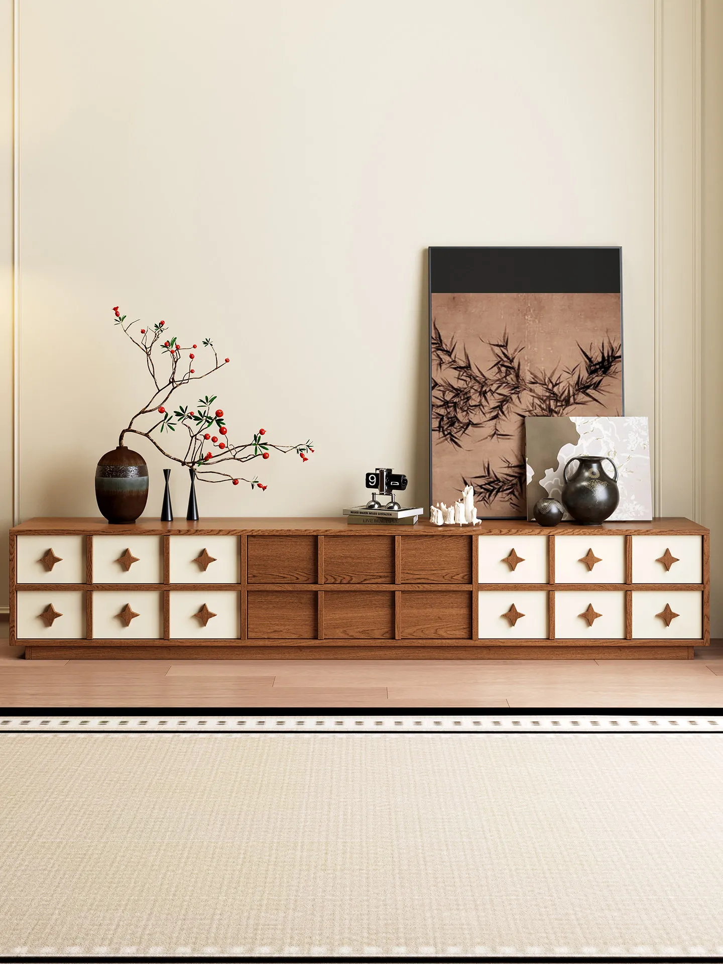 

Современный высококачественный деревянный телевизионный шкаф для гостиной с индивидуальным дизайном, роскошный, с выдвижным ящиком для хранения, в ретро-стиле.