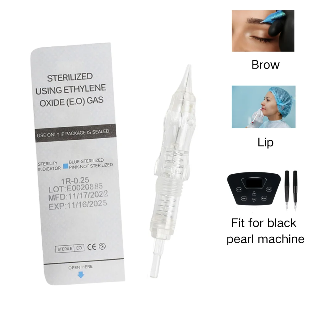 10/50PCS Eyebrow Lip Tattoo Needles Revolution Disposable Tattoo Cartridges For P300 Permanent Makeup Tattoo Machine Supplies