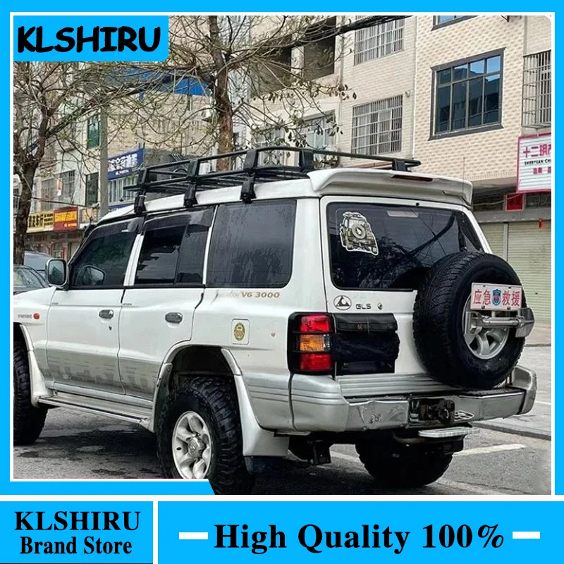 For Mitsubishi PAJERO V33 Spoiler 2001-2005 ABS spoiler car tail wing decoration rear trunk