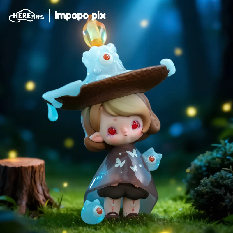 Qimeng Island Impopo Pix Hidden Night Collection Doll Handmade Blind Box Trendy Toy Girl Gift