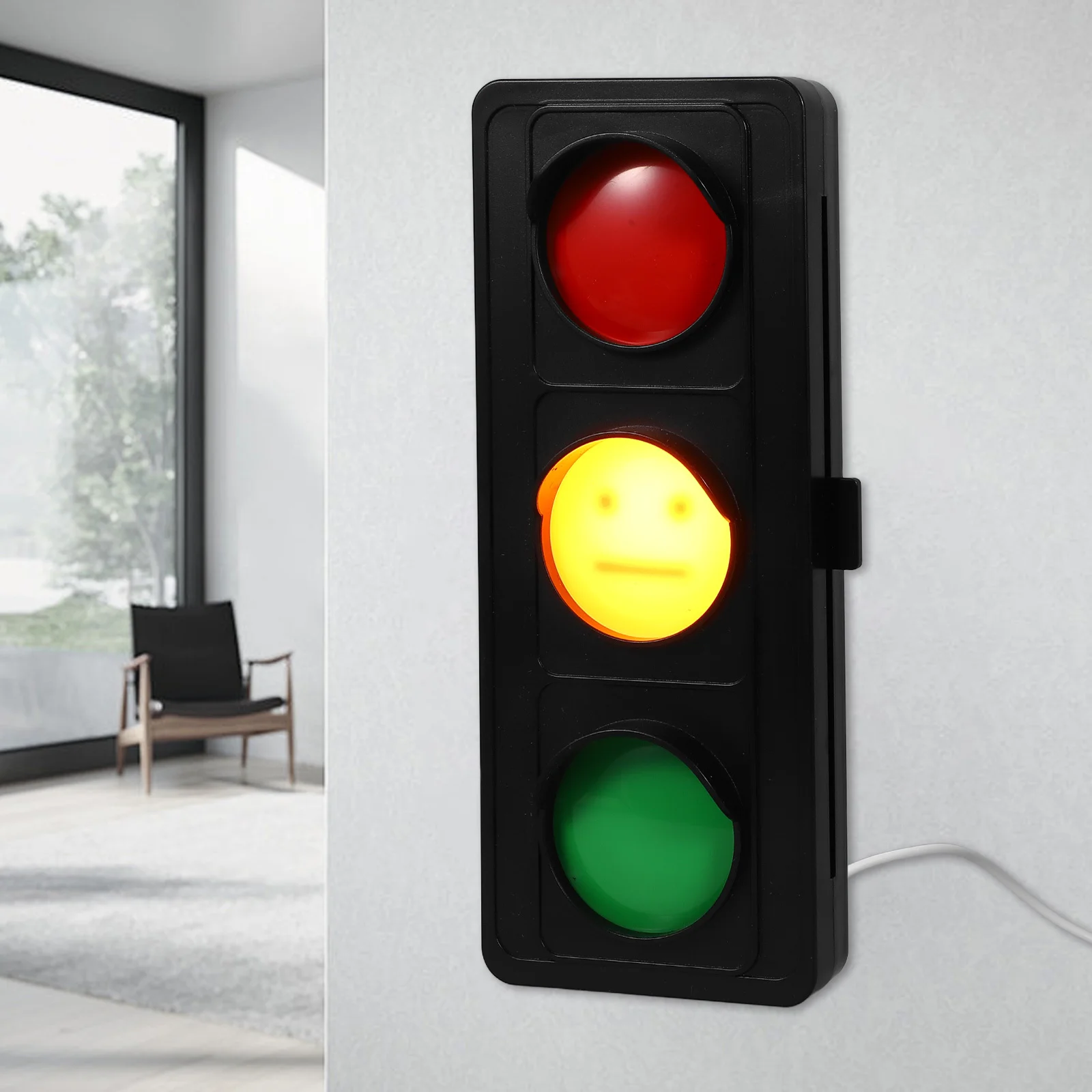 Led Traffic Signal Wall Light Yellow Indicator For Office Home Study Room Desk Status Lamp Workstation Communication