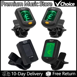 IRIN Guitar Tuner T-400/T-500 Digital Clip-On Tuner for Guitar Ukulele Bass Violin Cello Universal 360Degree Rotatable Sensitive