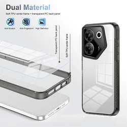 Clear Case for Tecno Camon 20 20s Pro 5G Silicone Protection Hard Transparent Phone Cover Camon20Pro5G CK8nB CK8n Coque L1