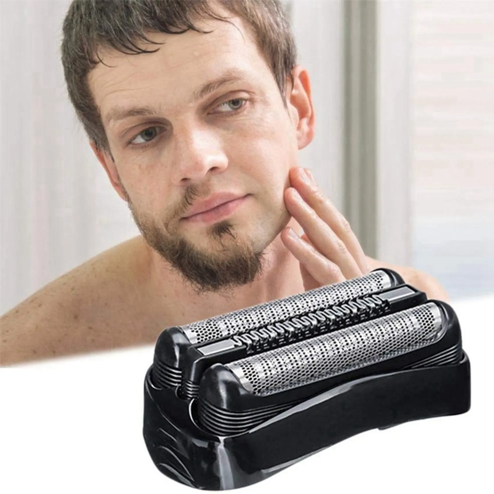 Substituição Shaver Head Acessórios, Faca Net Membrana para Braun Série 3, barbeadores elétricos, 301S, 310S, 320S, 3000S, 21B, 5Pcs