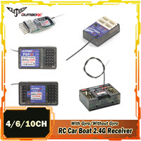 DUMBORC 4/6/10CH RC Car Gyro Receiver X10FG X6DCG P6FG X6F Mini P4FMG 2.4G for X6 X4 Transmitter Remote Control Boat X4FMG X6FG