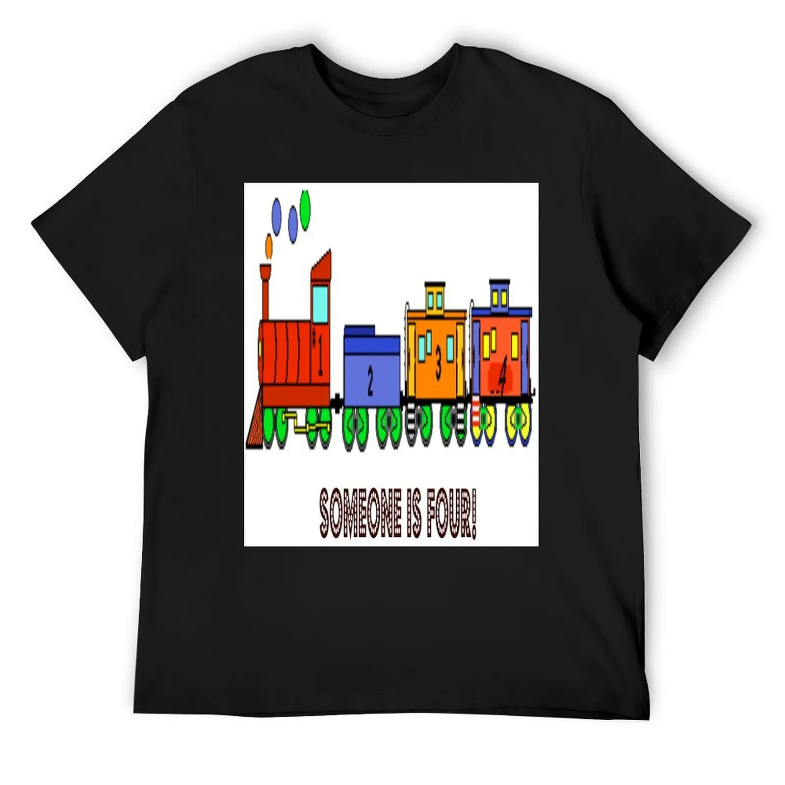 

cartoonToy Train I Am Four Toddler Tshirt T-Shirt aesthetic clothes street wear funny shirt cotton t shirts for men graphic