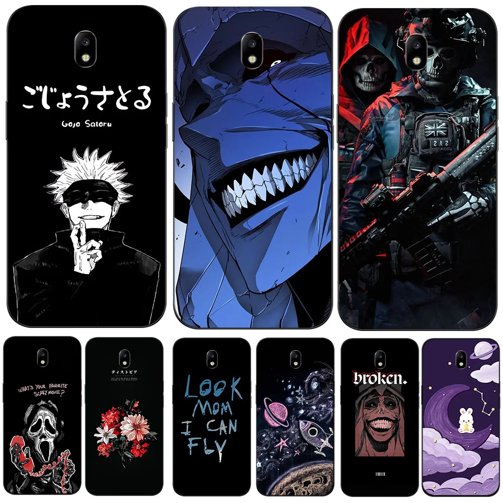 Case For Samsung Galaxy J5 J3 J7 2017 J330 J530 J730 Case Phone Back Cover Soft Silicon Tpu cute anime army snake