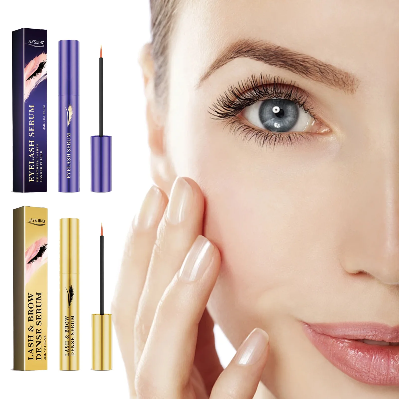 Wimpernernährungsflüssigkeit, längere, vollere, dickere Wimpern, Wimpern, schnell wachsende Augenbrauenverstärker, Serumprodukte, Wimpernlift, Augenpflege