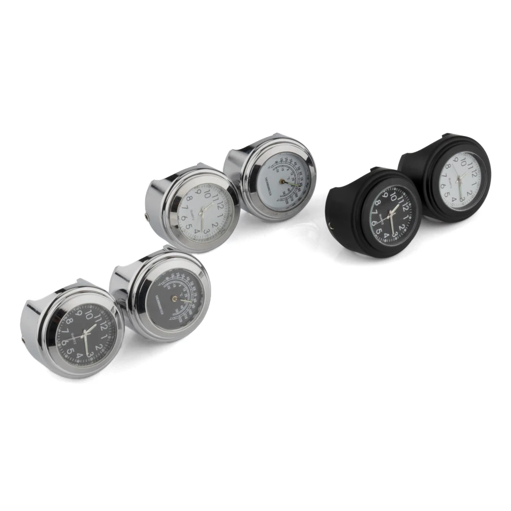 

Motorcycle Waterproof Clock Or Thermometer Thermo For 7/8" or 1" Handle Bar Harley Honda Yamaha Suzuki Kawasaki Motorbike ATV