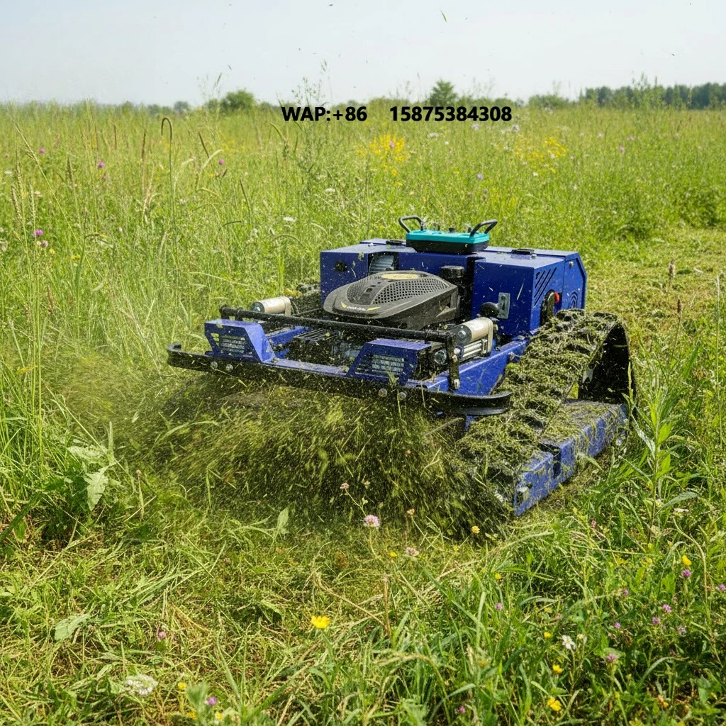 CE EPA Professional Grade Remote Control Lawn Mower Crawler Lawn Mower for Grass Cutting